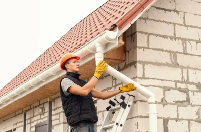 Pose et remplacement de gouttières à Monplaisant